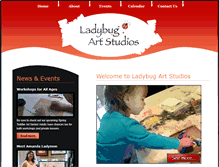 Tablet Screenshot of ladybugartstudios.com
